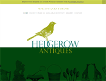 Tablet Screenshot of hedgerowantiques.com